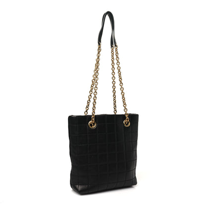 Saint Laurent Lambskin Carre Quilted Mini Shopping Bag Black 3 of 10