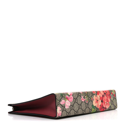 Gucci GG Supreme Monogram Blooms Large Cosmetic Case Beige Multicolor Dry Rose 4 of 7