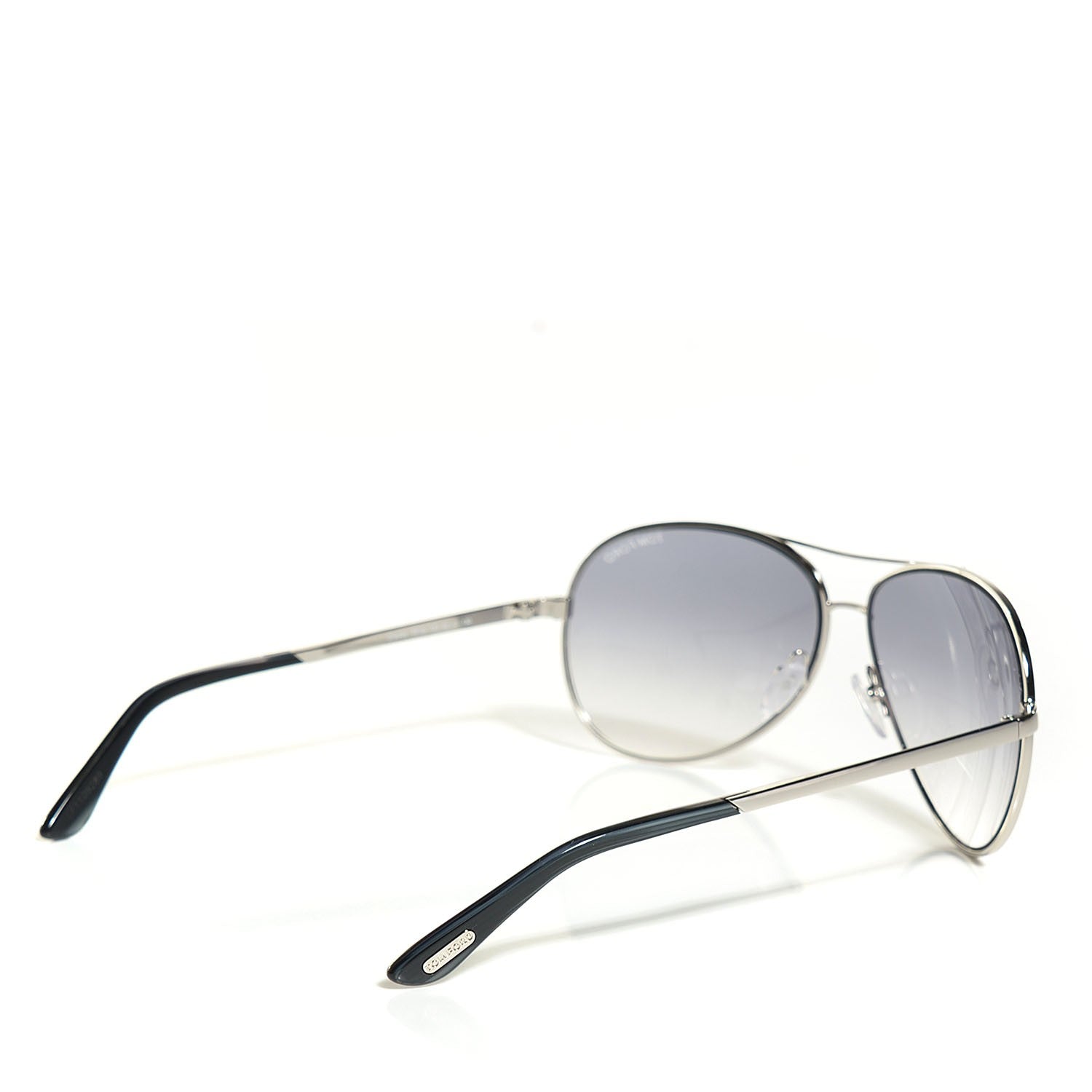 Tom Ford Metal Charles Aviator Sunglasses TF35 Silver 2 of 4