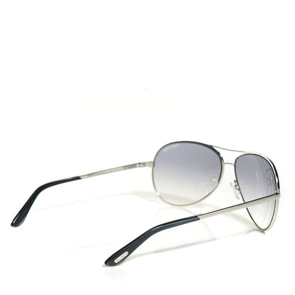 Tom Ford Metal Charles Aviator Sunglasses TF35 Silver 2 of 4