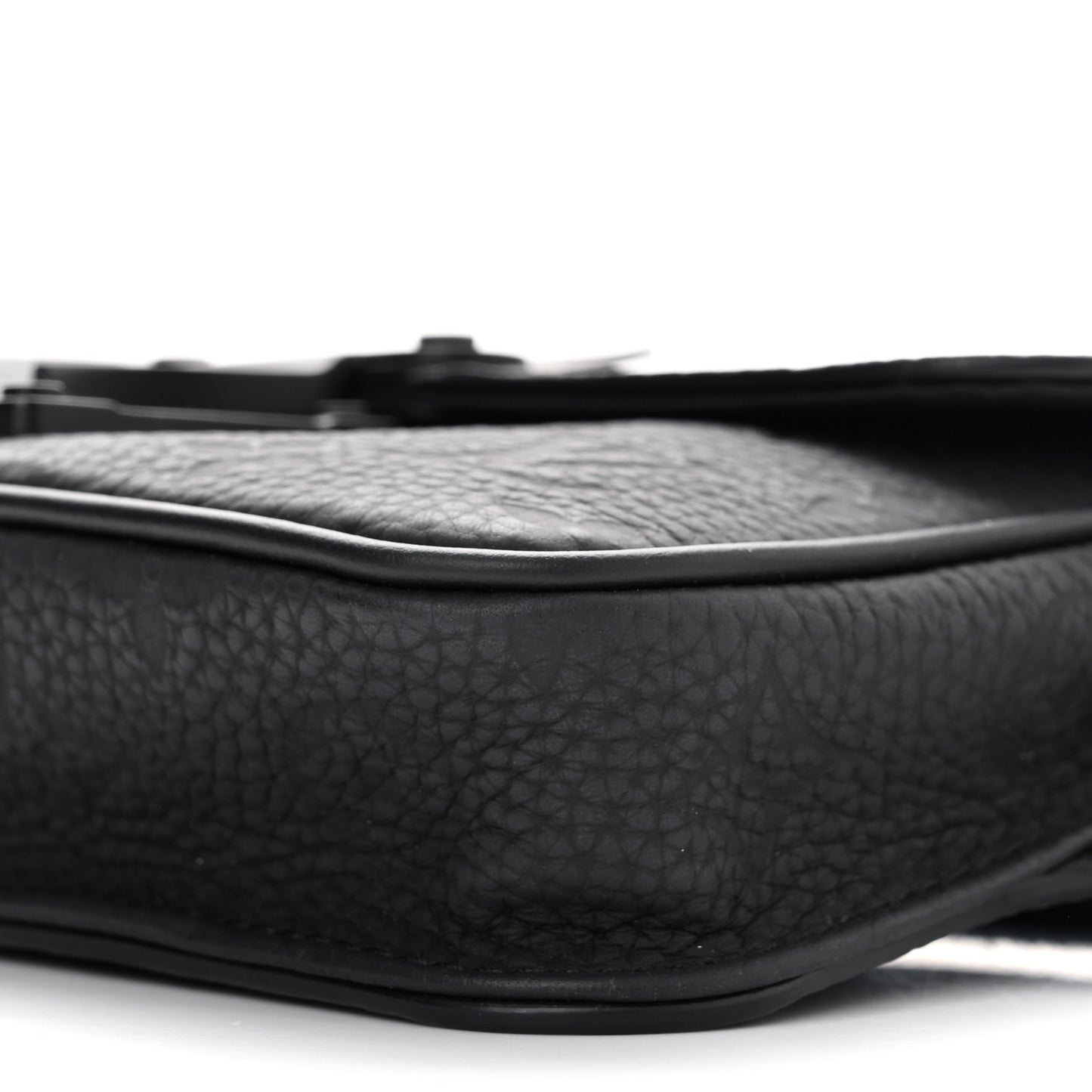 Taurillon Monogram S Lock Sling Bag Black