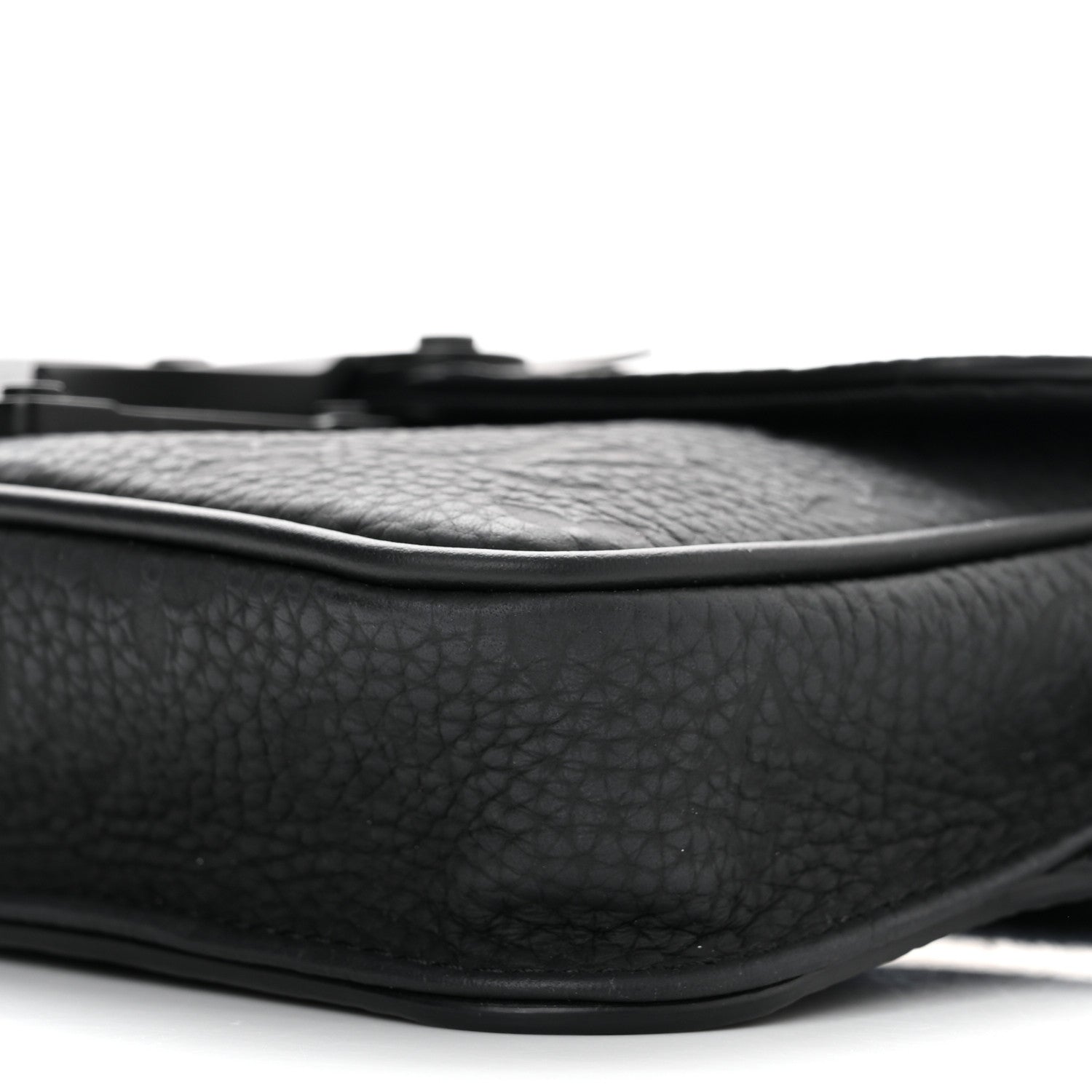 Louis Vuitton Taurillon Monogram S Lock Sling Bag Black 6 of 10