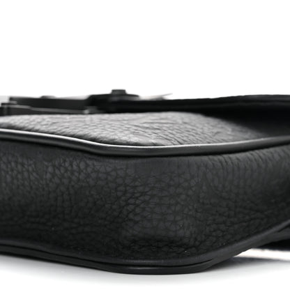 Louis Vuitton Taurillon Monogram S Lock Sling Bag Black 6 of 10
