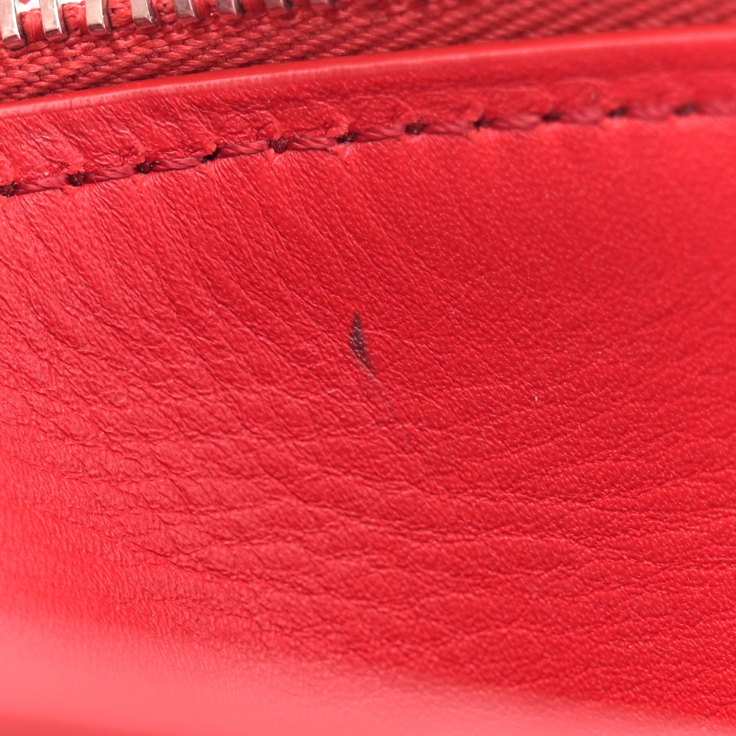 Loewe Satin Calfskin Mini Puzzle Edge Bag Red 13 of 13