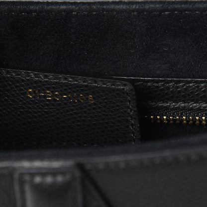 Christian Dior Grained Calfskin Saddle Bag Black 9 of 10