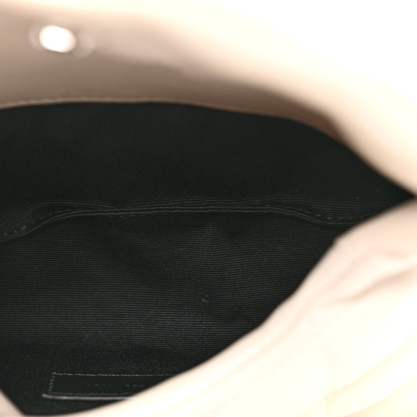 Lambskin Monogram Loulou Puffer Pouch Clutch Crema Soft