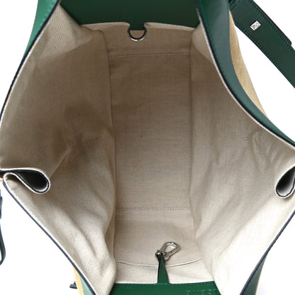 Loewe Calfskin Suede Small LA Hammock Shoulder Bag Gold Multicolor 4 of 4