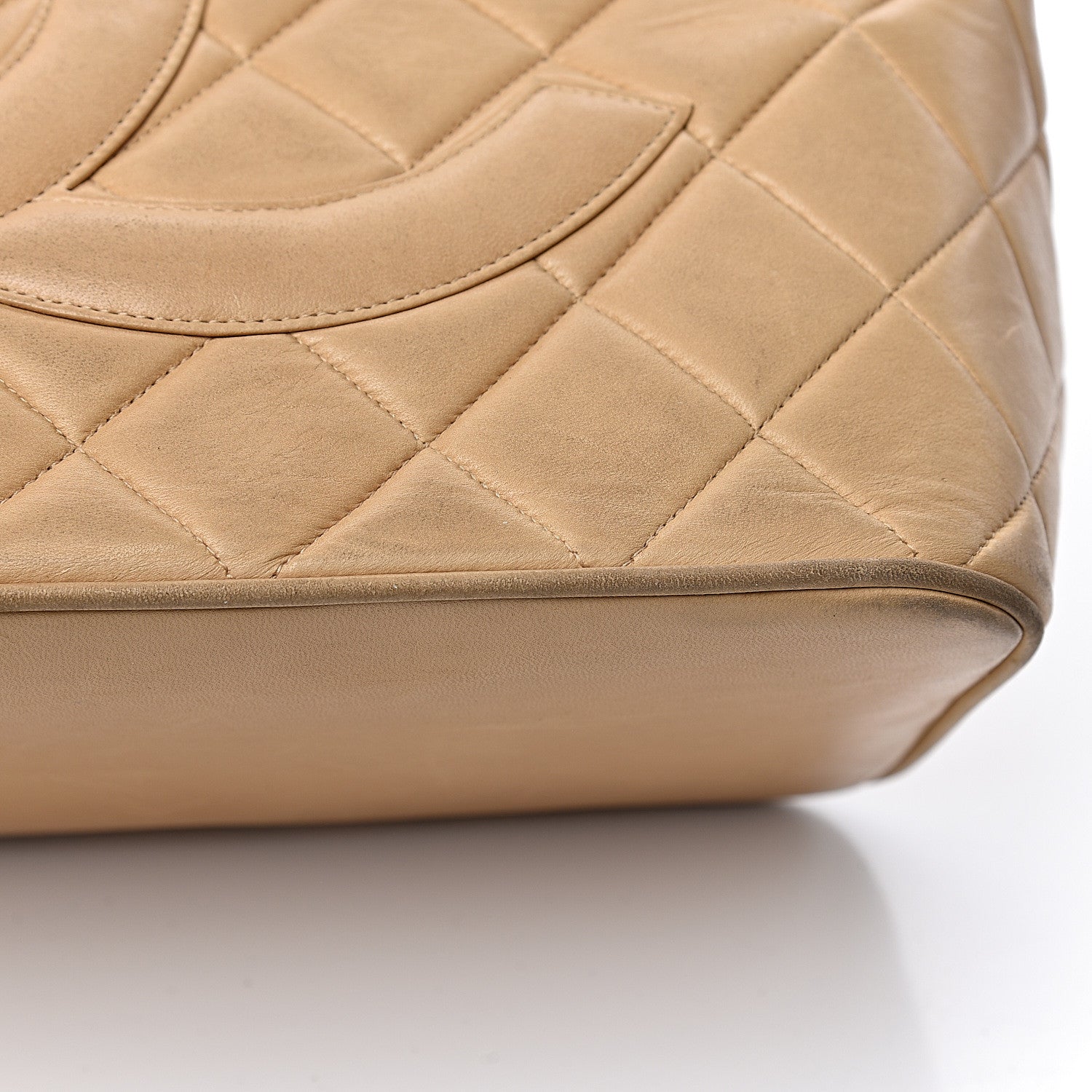 Chanel Lambskin Quilted Medallion Tote Beige 24 of 27
