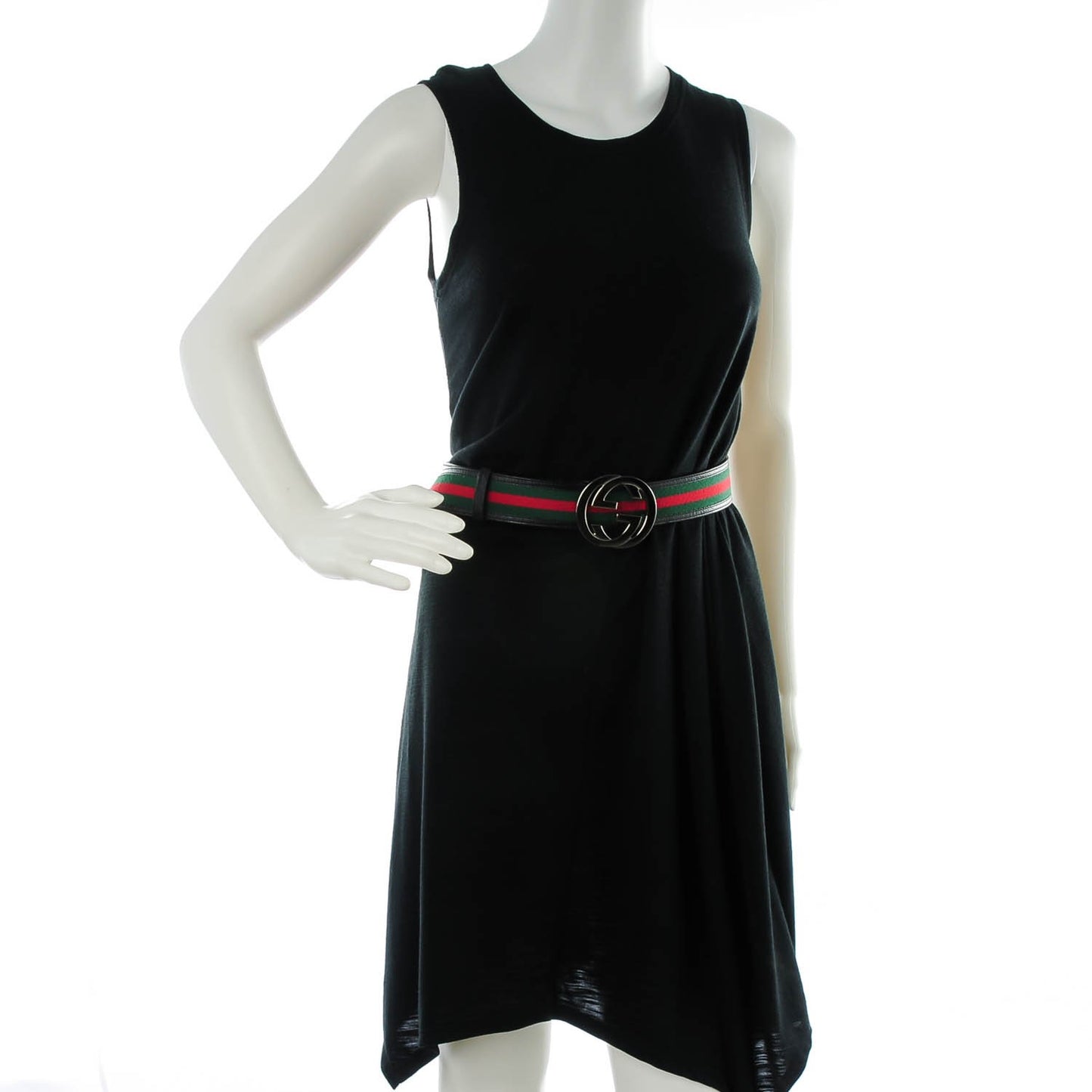 Leather Web Interlocking G Belt 120 48 Black