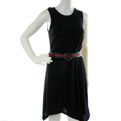 Gucci Leather Web Interlocking G Belt 120 48 Black 2 of 6