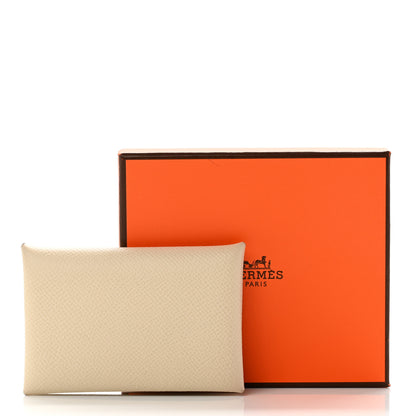 Hermes Epsom Calvi Card Case Craie 7 of 7
