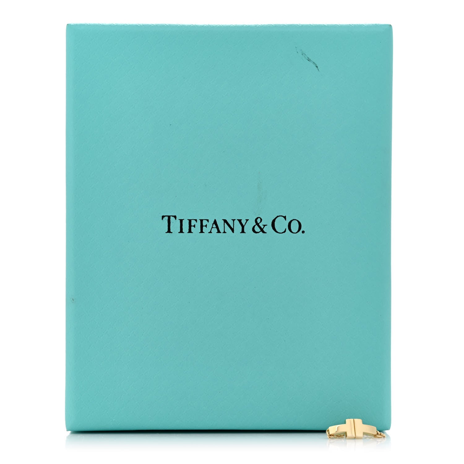 Tiffany 18K Yellow Gold T Chain Ring 49 4.75 5 of 5