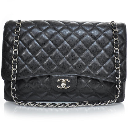 Chanel Caviar Maxi Flap Black SHW 1 of 11