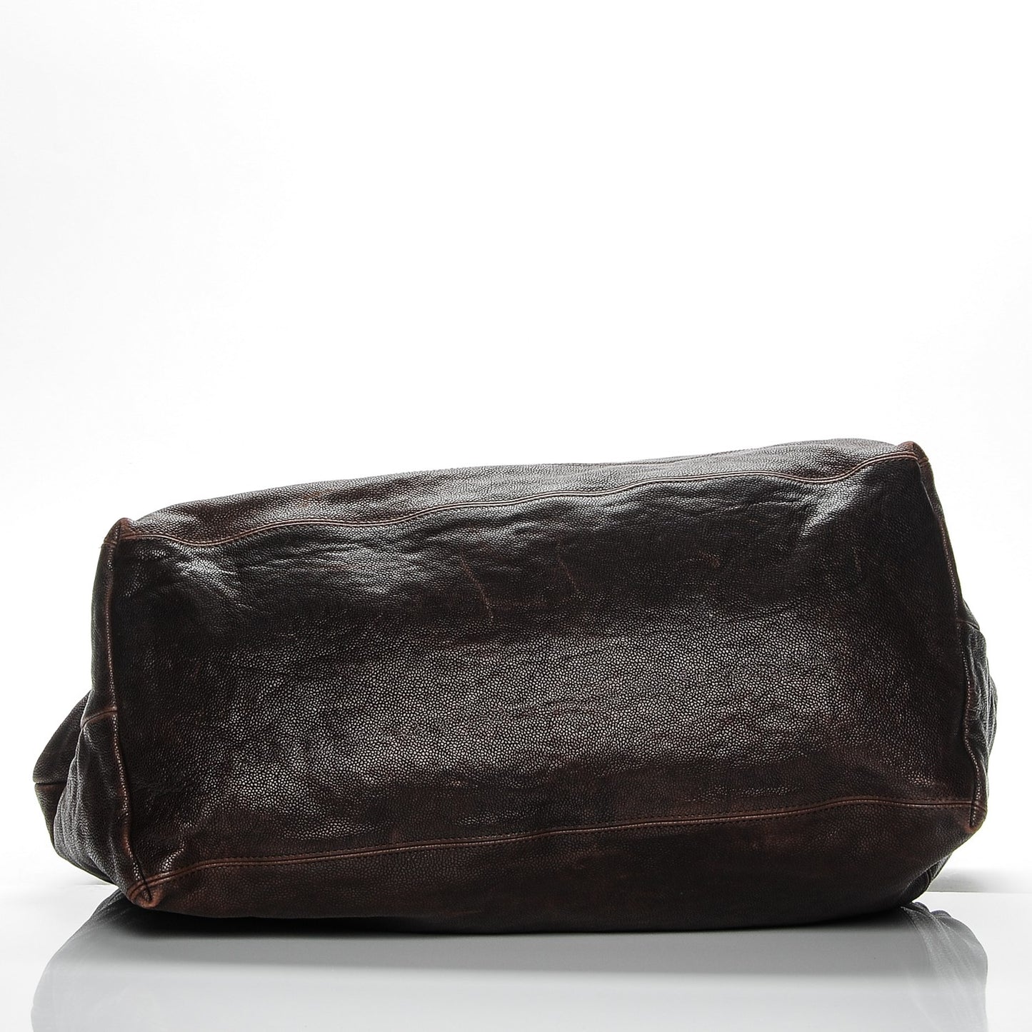 Distressed Caviar XL Coco Cabas Brown
