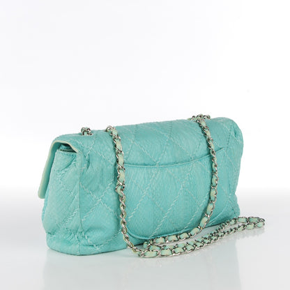 Chanel Snakeskin Ultimate Stitch Flap Light Blue 3 of 8
