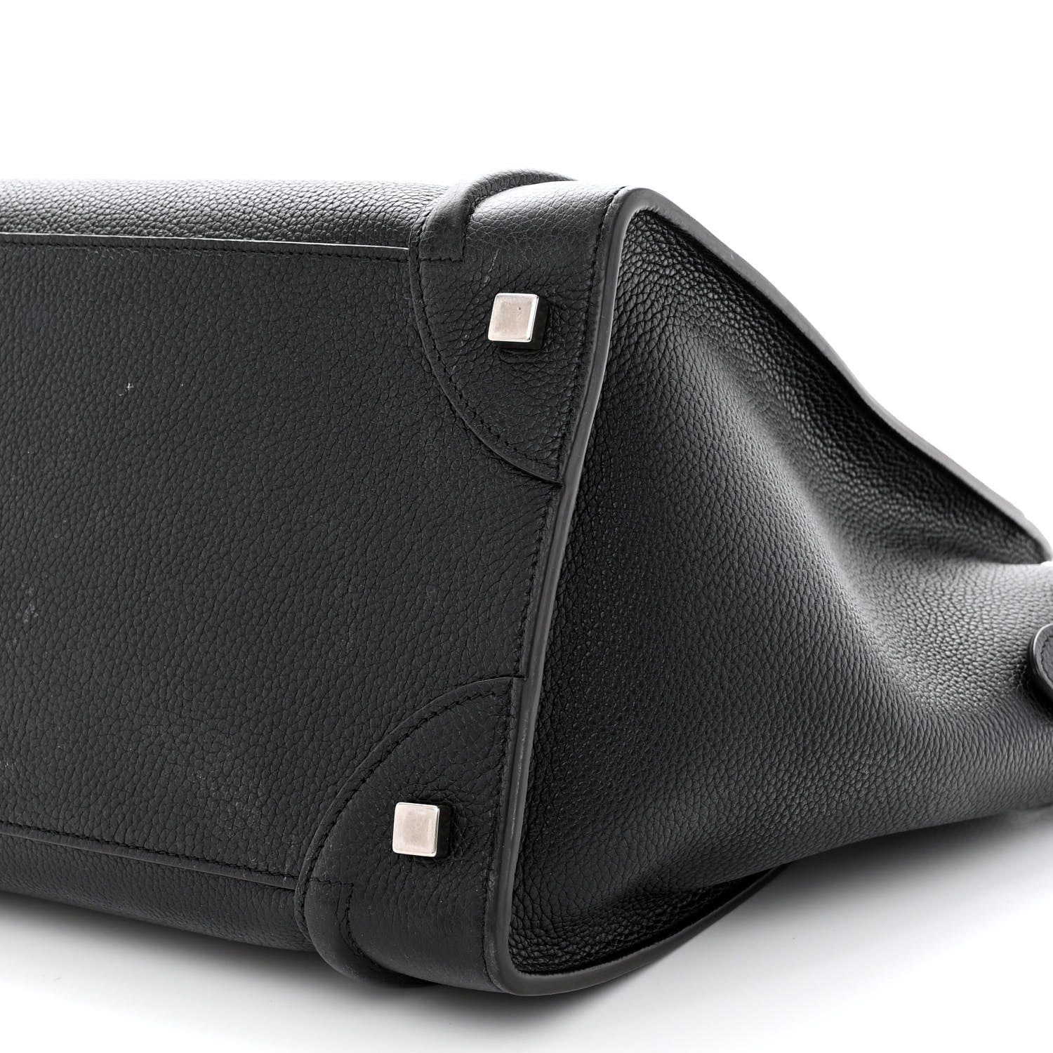 Celine Drummed Calfskin Mini Luggage Black 9 of 9