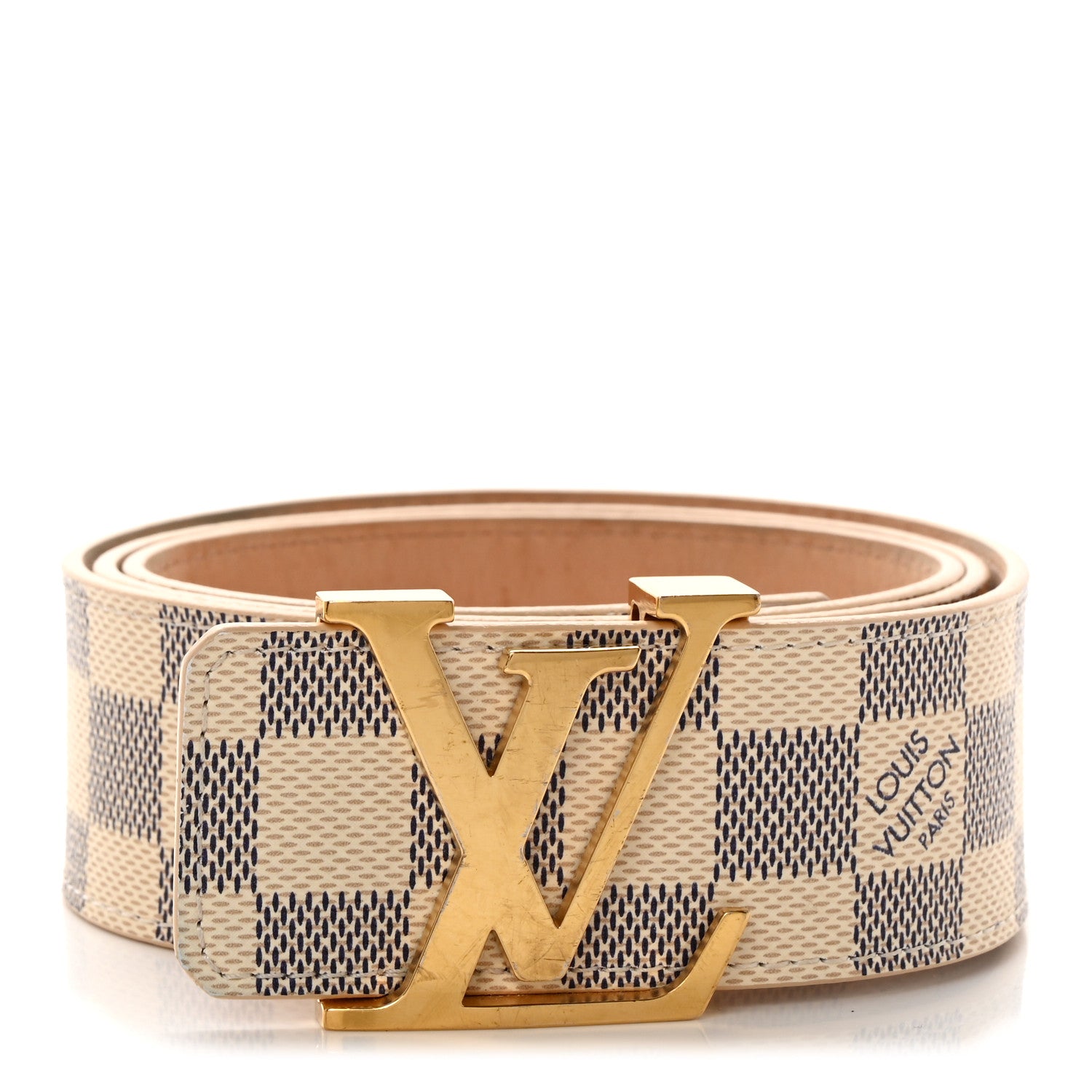 Louis Vuitton Damier Azur LV Initiales Belt 90 36 1 of 10