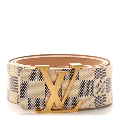 Louis Vuitton Damier Azur LV Initiales Belt 90 36 1 of 10