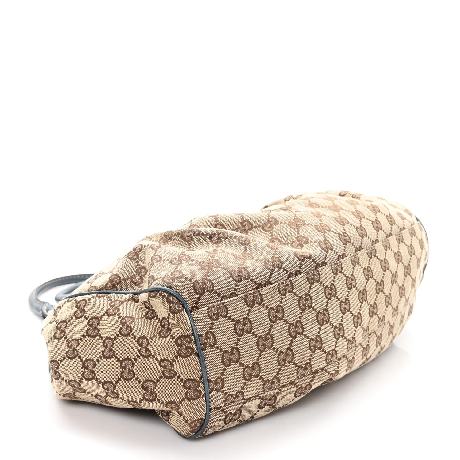 Gucci Monogram Medium Sukey Tote Metallic Blue 4 of 10