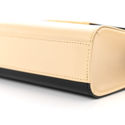 Saint Laurent Smooth Calfskin Manhattan Shoulder Bag Black Beige 9 of 12