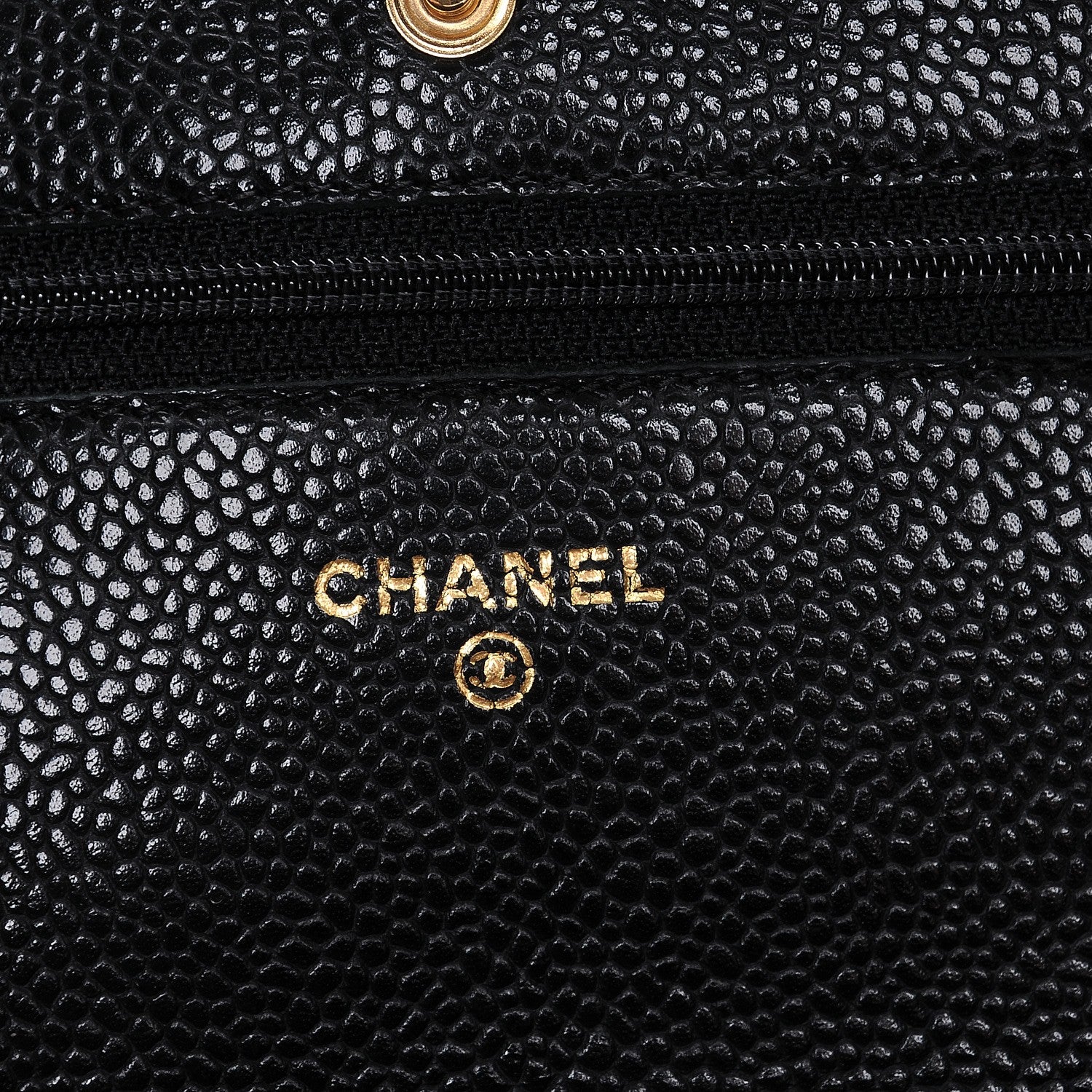 Chanel Caviar Quilted Wallet On Chain WOC Black 6 of 9