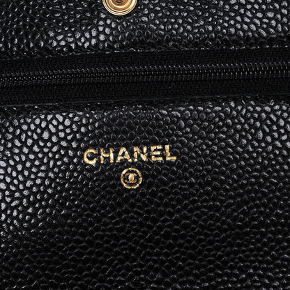 Chanel Caviar Quilted Wallet On Chain WOC Black 6 of 9