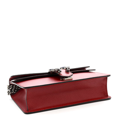 Gucci Dollar Calfskin Enamel Dionysus Shoulder Bag Hibiscus Red Electric Blue 4 of 13