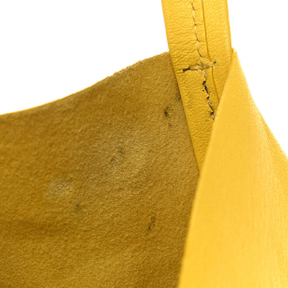 Celine Lambskin Horizontal Cabas Sun Yellow 5 of 7