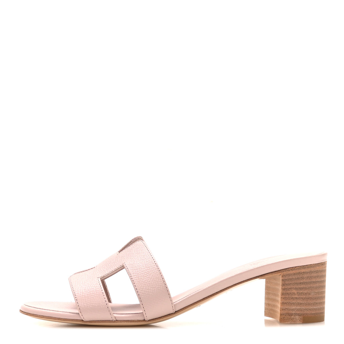 Hermes Epsom Oasis Sandals 38.5 Rose Porcelaine 1 of 9
