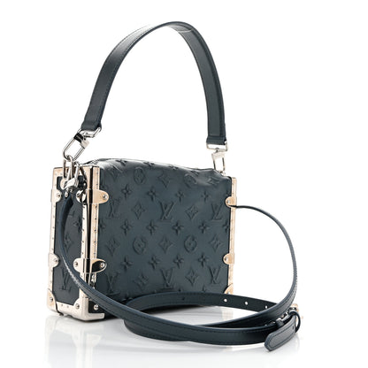 Louis Vuitton Calfskin Debossed Monogram Side Trunk Moon Bleu 2 of 11