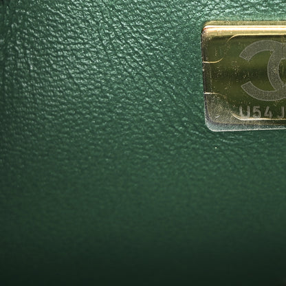 Chanel Iridescent Lambskin Quilted Mini Rectangular Flap Green 7 of 10