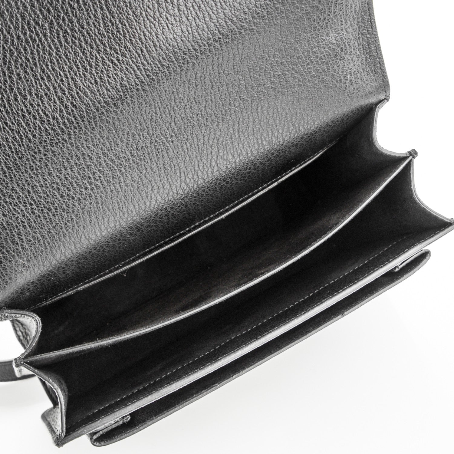 Saint Laurent Grained Calfskin Medium Monogram Sunset Black 5 of 5
