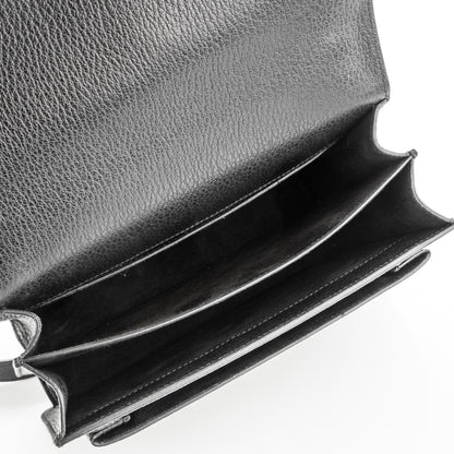 Saint Laurent Grained Calfskin Medium Monogram Sunset Black 5 of 5