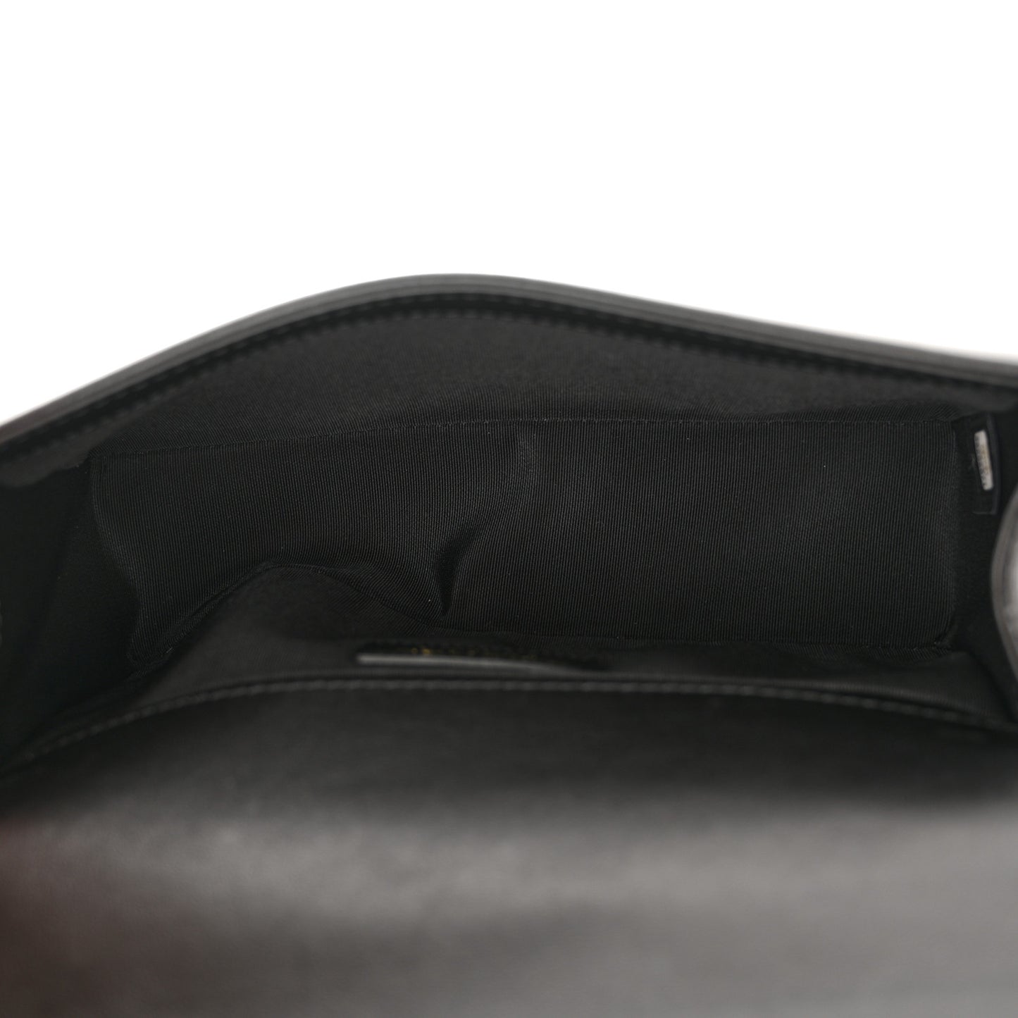 Lambskin Quilted Medium Boy Flap Black