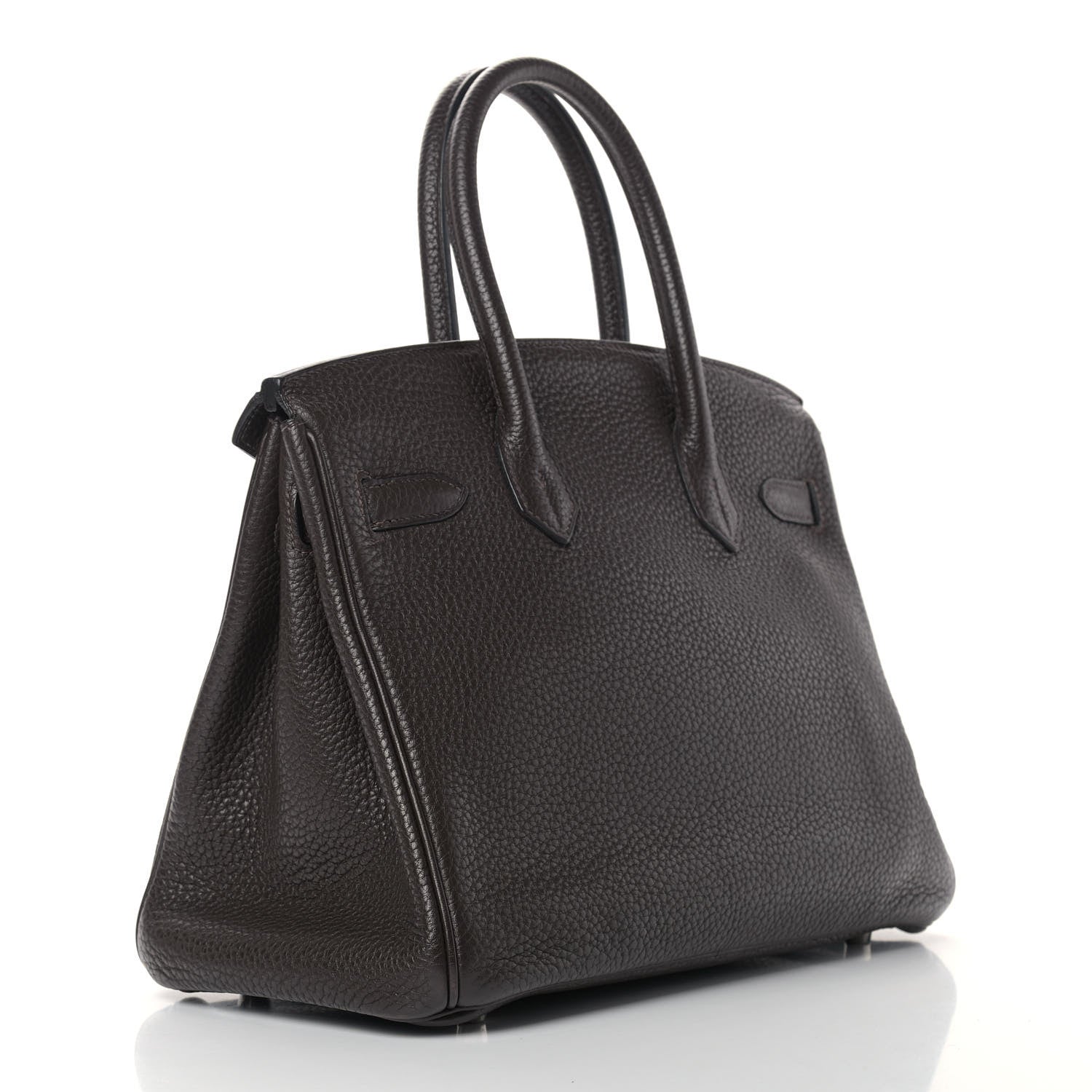 Hermes Taurillon Clemence Birkin 30 Chocolate 2 of 14