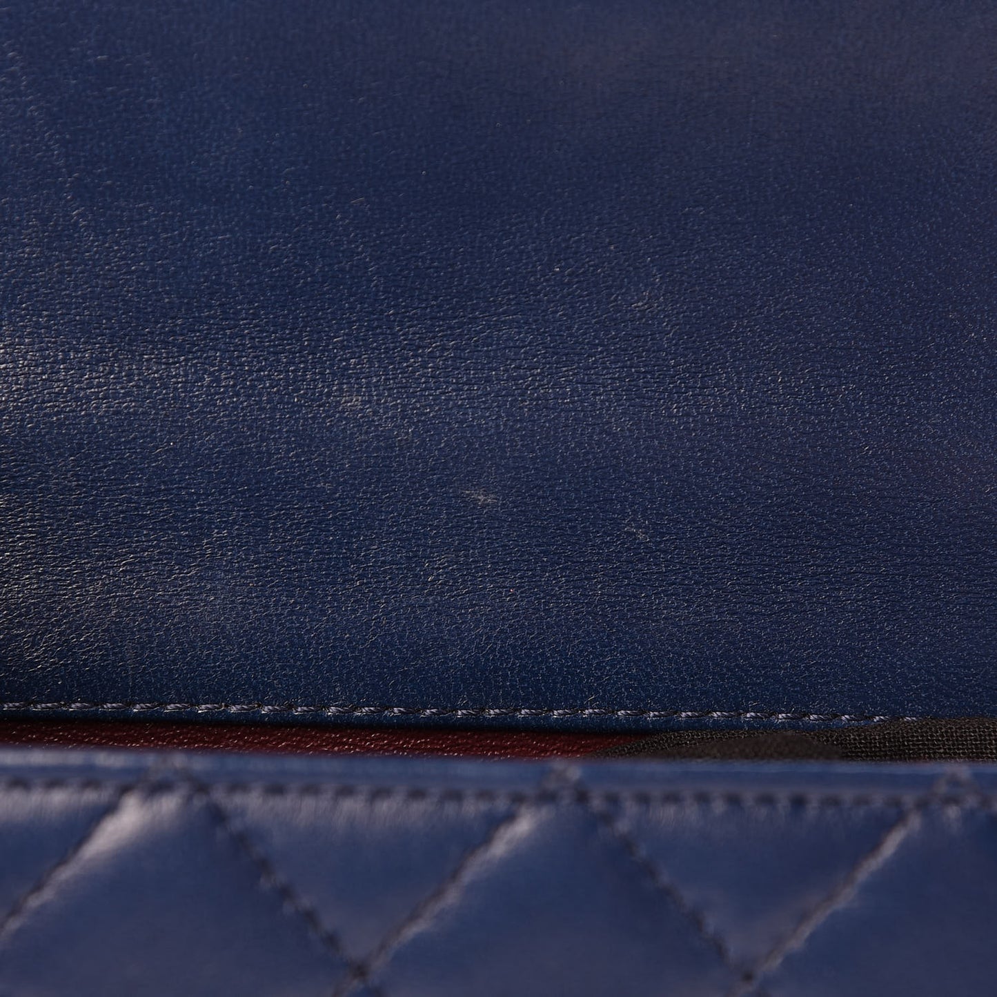 Lambskin Quilted Mini Crossing Times Flap Blue