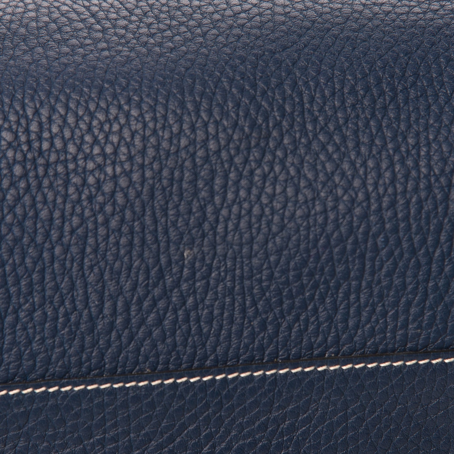 Taurillon Clemence Double Sens 36 Reversible Tote Iris Bleu De Malte