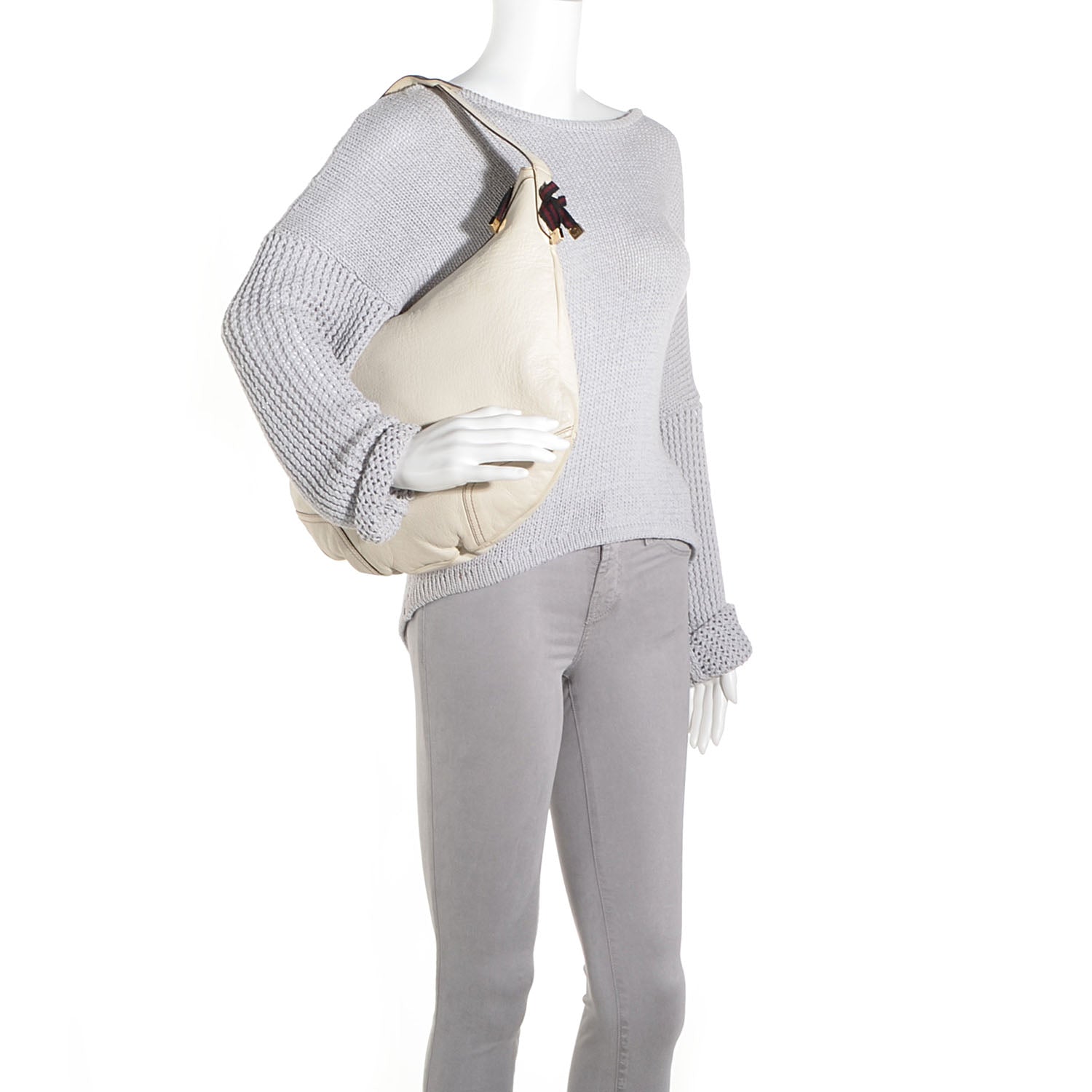 Gucci Leather Princy Hobo Off White 2 of 7