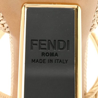 Fendi Raffia Intreccio Fendi First 95mm Slide Sandals 36 Paglia 8 of 9