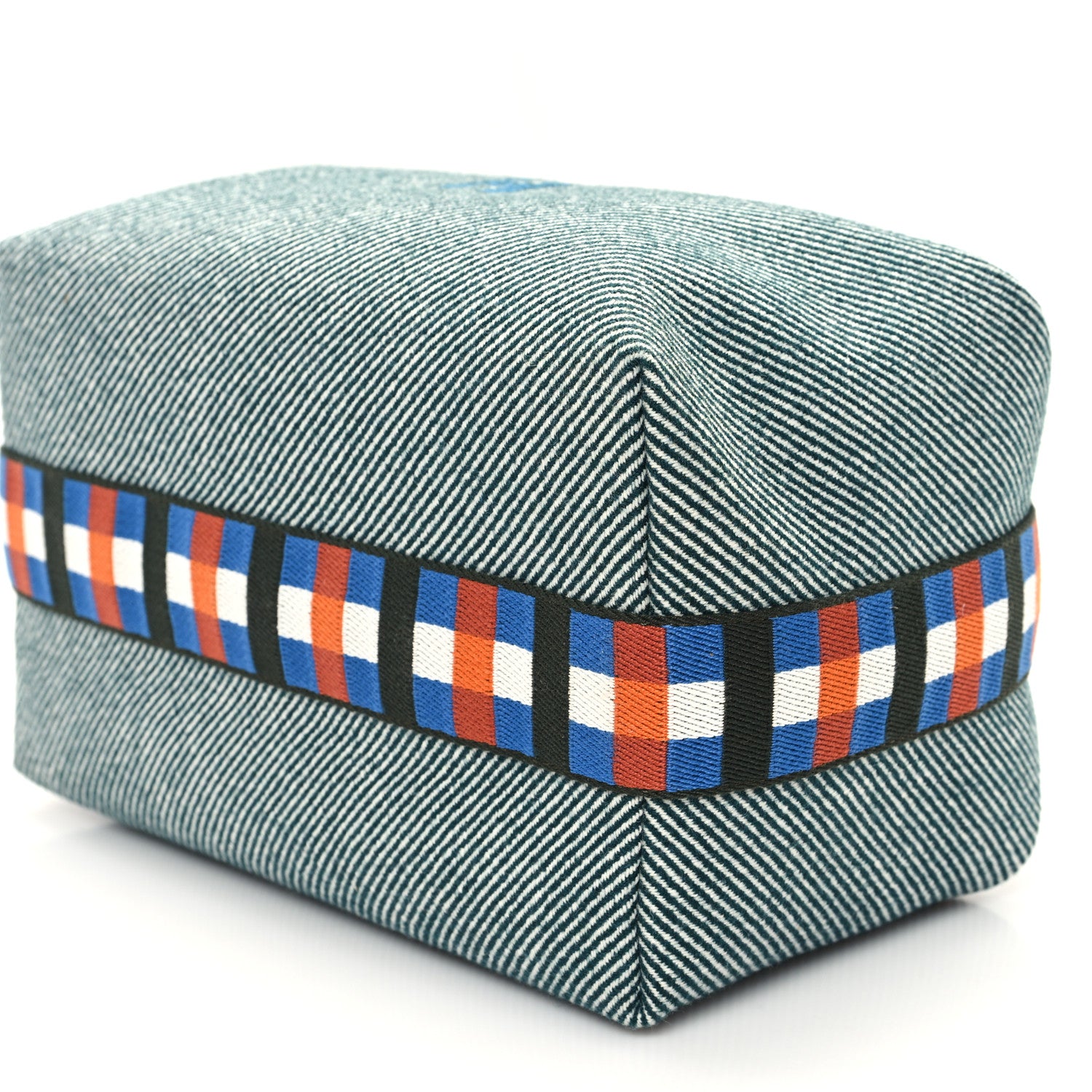 Hermes Wool Large Bride-A-Brac H Natte Pouch Bleu 9 of 9