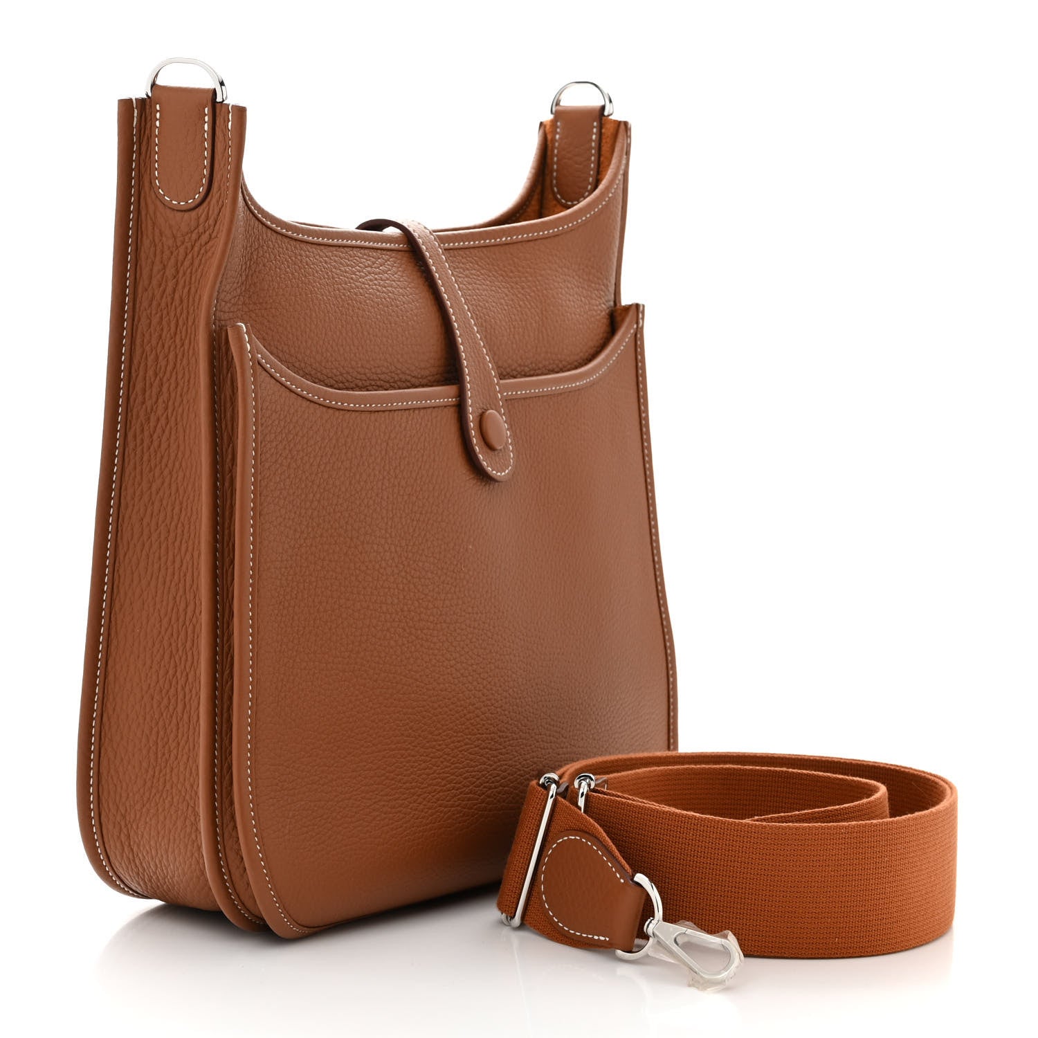 Hermes Taurillon Clemence Evelyne III PM Gold 3 of 11