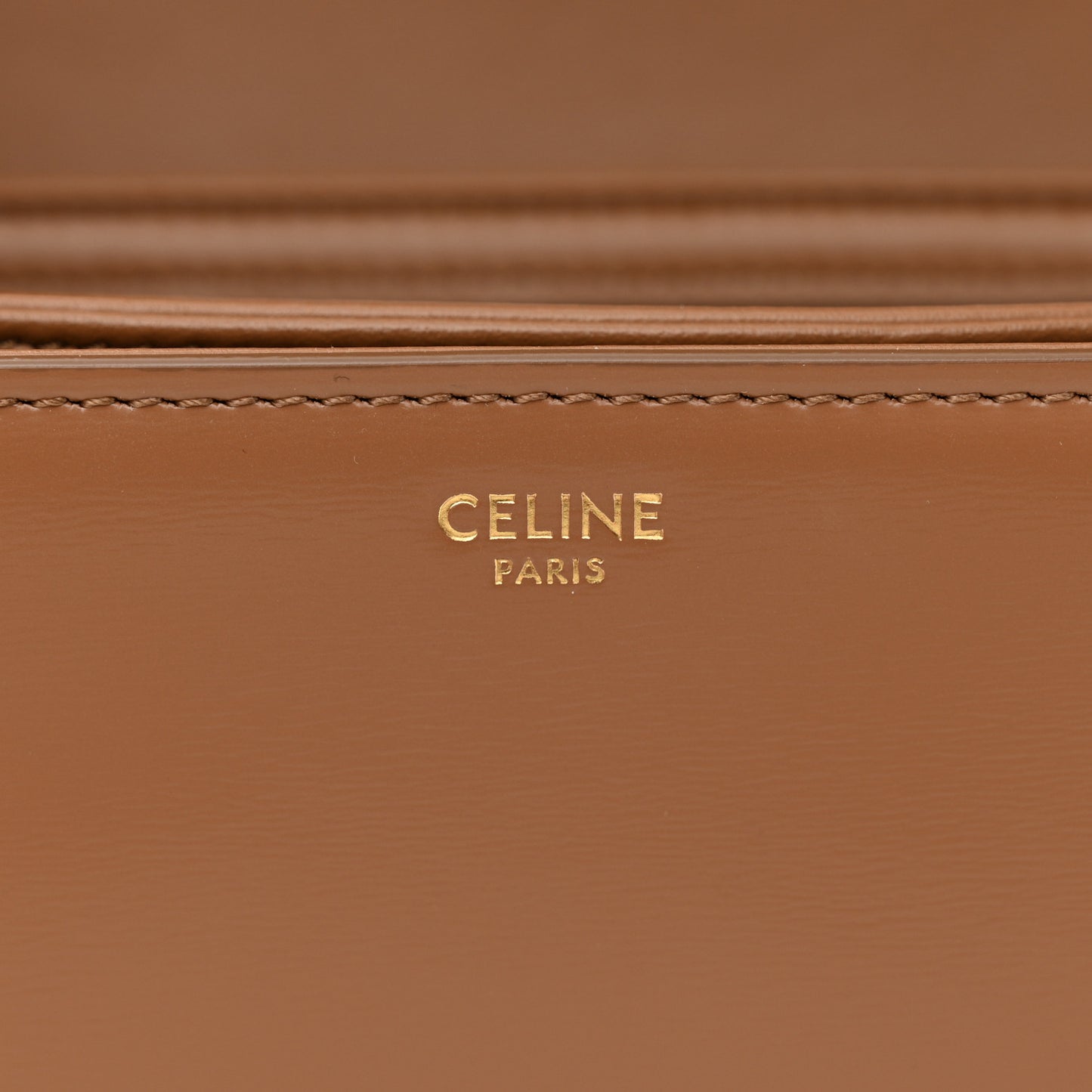 Shiny Calfskin Medium Triomphe Bronze