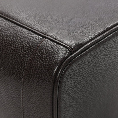 Chanel Caviar Vanity Cosmetic Case Brown 12 of 13