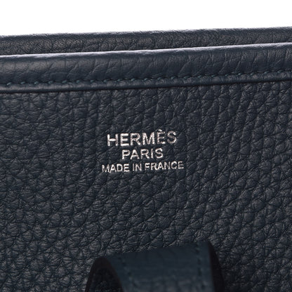 Hermes Taurillon Clemence Evelyne III PM Vert Cypress 6 of 8