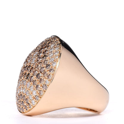 Cartier 18K Yellow Gold Diamond Brown Diamond Jeton Sauvage Ring 53 6.25 3 of 5