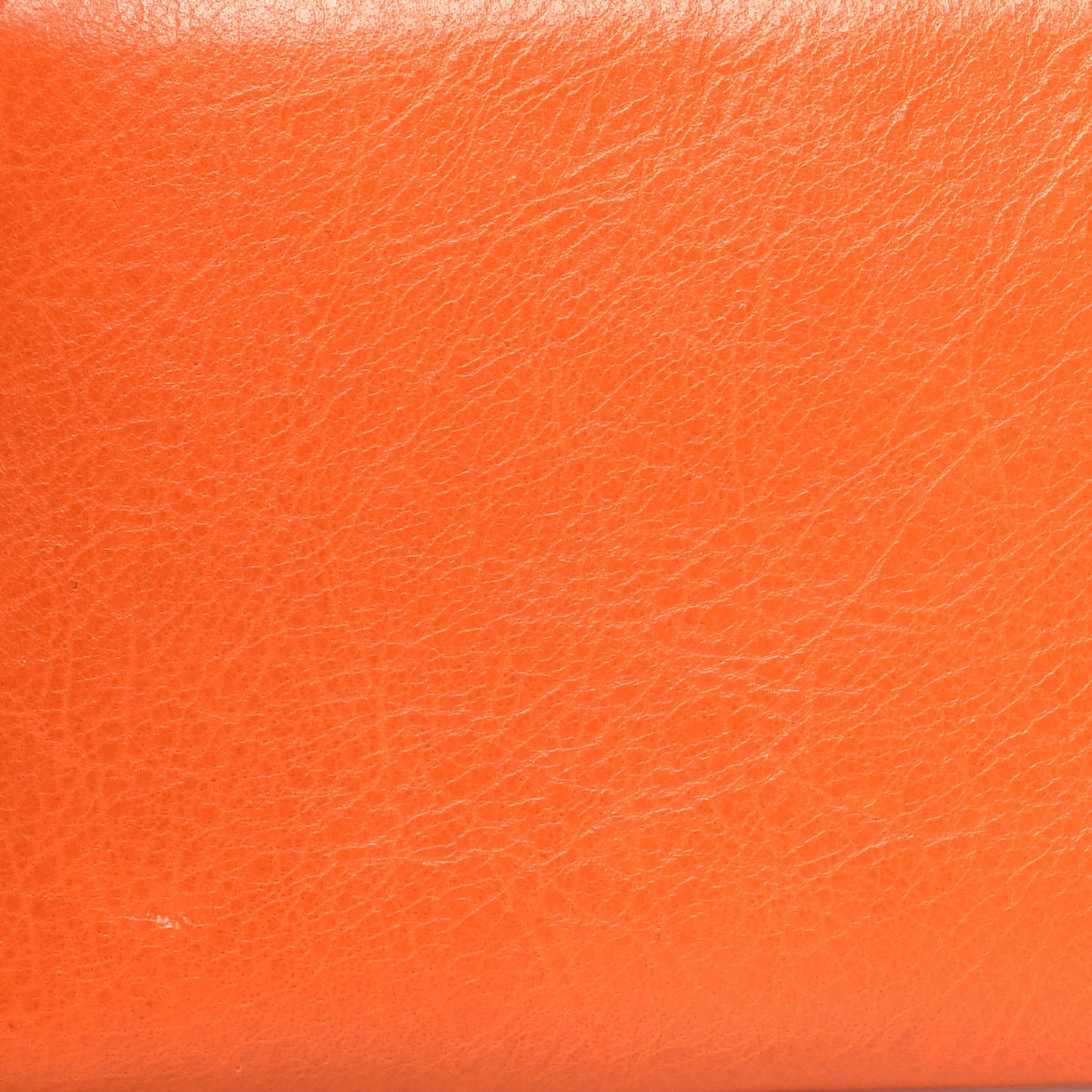 Agneau Classic Hardware Continental Zip Around Wallet Tangerine