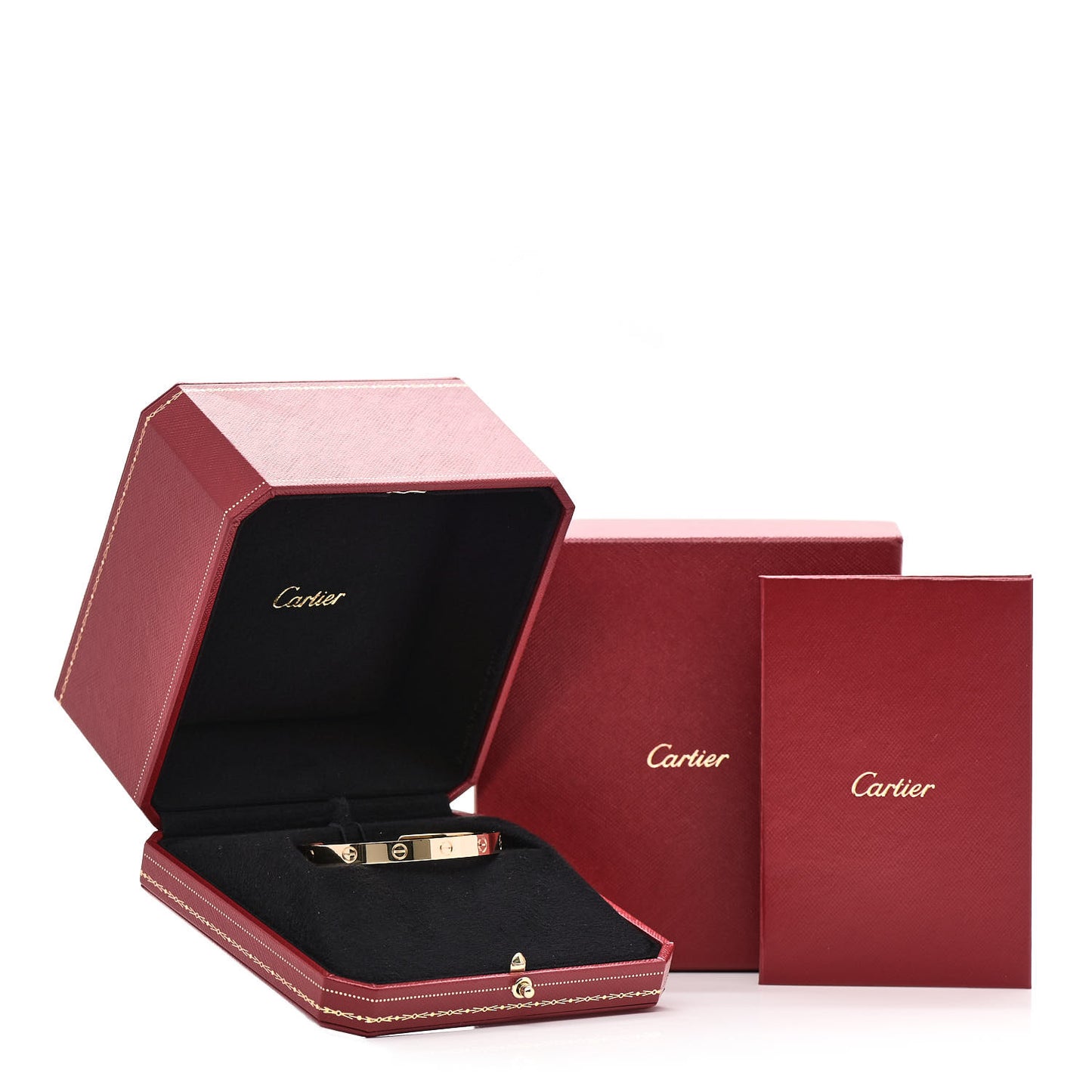 18K Yellow Gold LOVE Cuff Bracelet 18