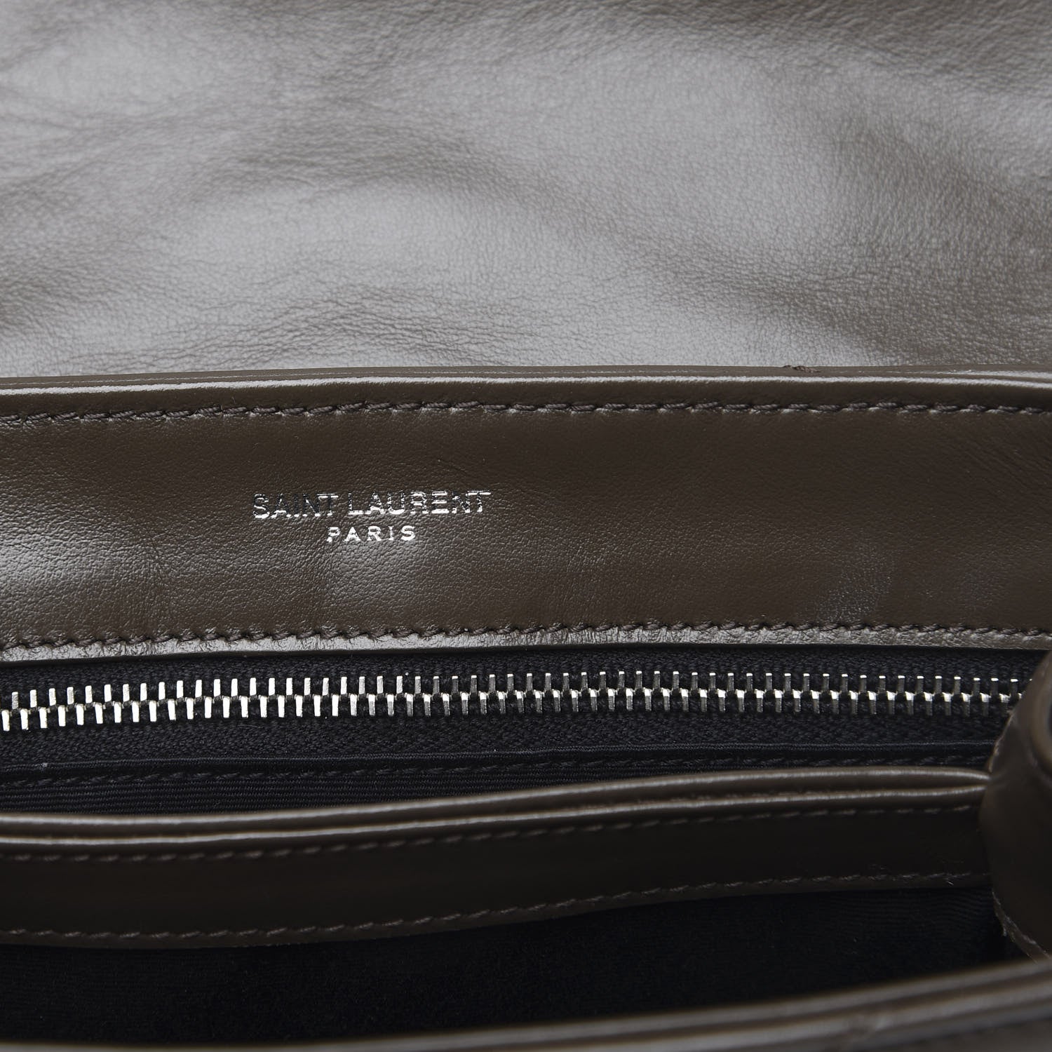 Saint Laurent Calfskin Y Quilted Monogram Toy Loulou Crossbody Bag Faggio 6 of 10