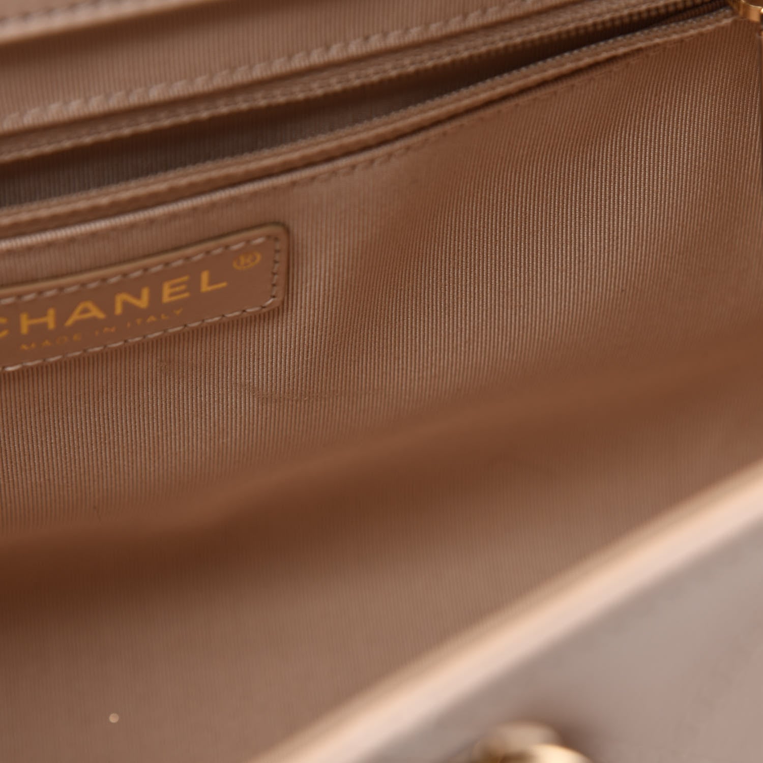Chanel Bullskin Stitch Small Shopping Tote Light Pink 8 of 13