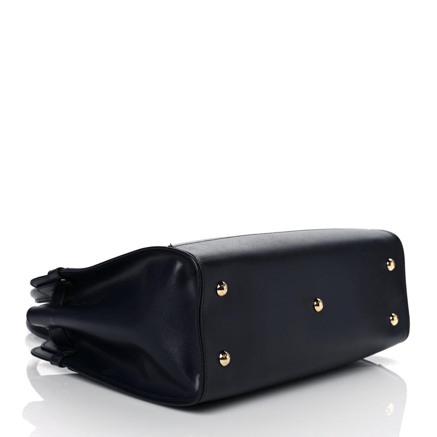 Calfskin Briana Tote Navy